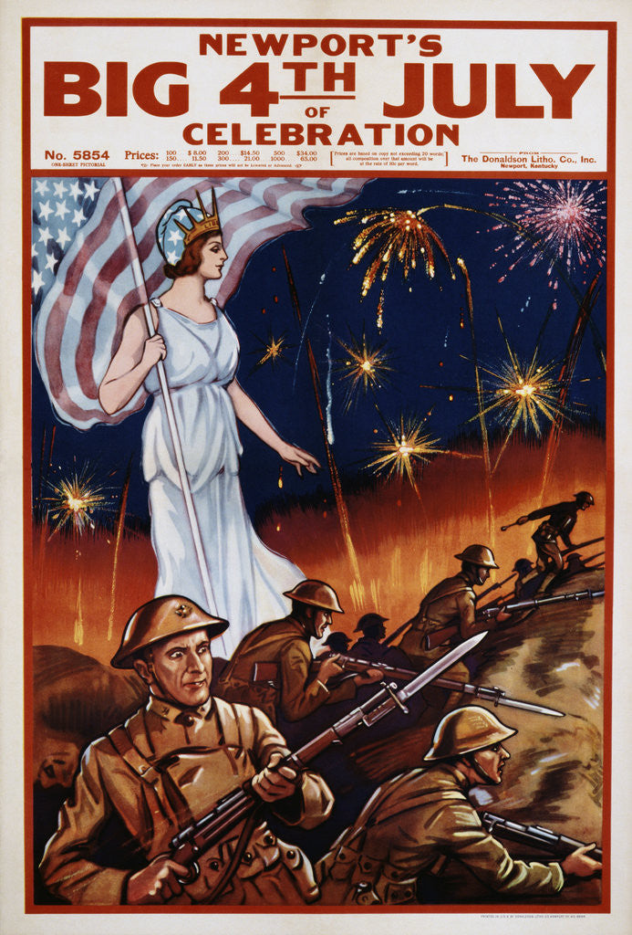 Detail of Newport's Big 4th of July Celebration Poster by Anonymous