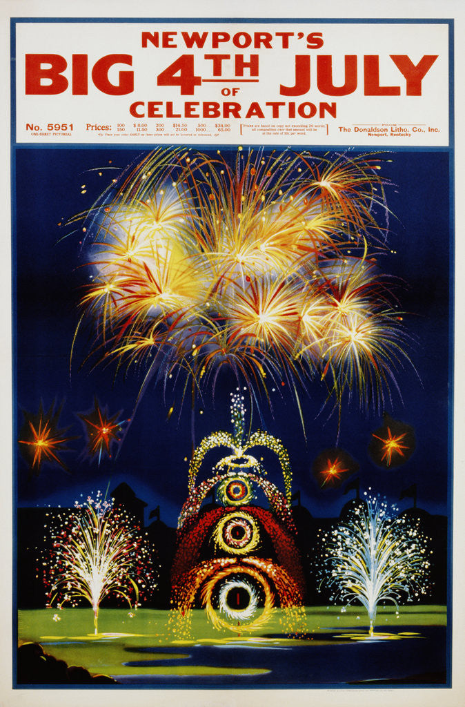 Detail of Newport's Big 4th of July Celebration Poster by Anonymous