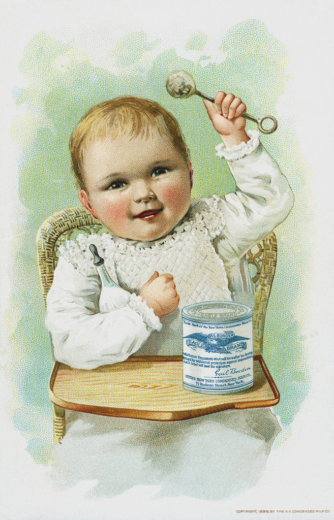 Detail of Eagle Brand Condensed Milk Trade Card by Corbis