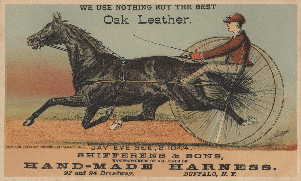 Detail of Hand-Made Harness Shifferens and Sons Trade Card by Anonymous