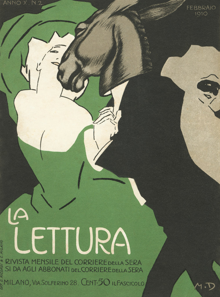 Detail of La Lettura Cover by Marchello Dudovich