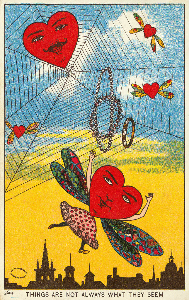 Detail of Things Are Not Always What They Seem Vintage Postcard by Anonymous