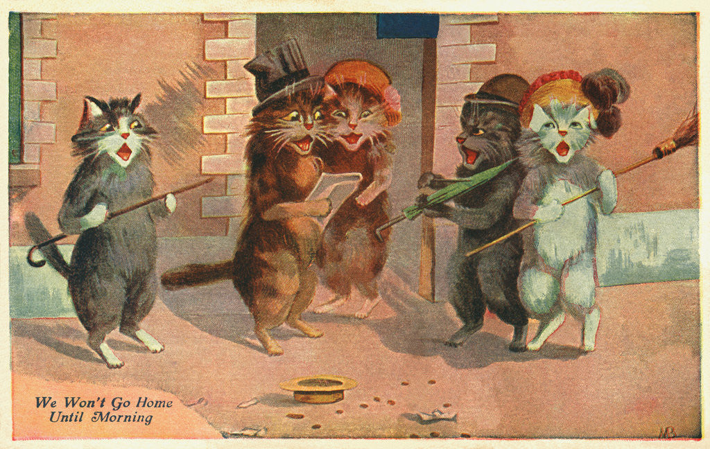 Detail of We Won't Go Home Until Morning Postcard by Anonymous