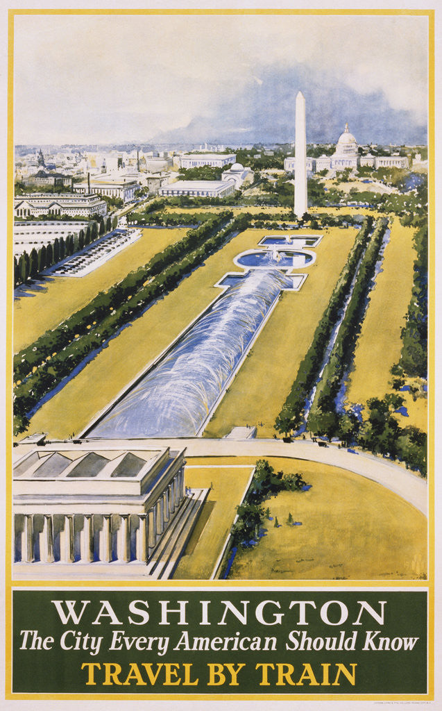 Detail of Washington Travel Poster by Anonymous