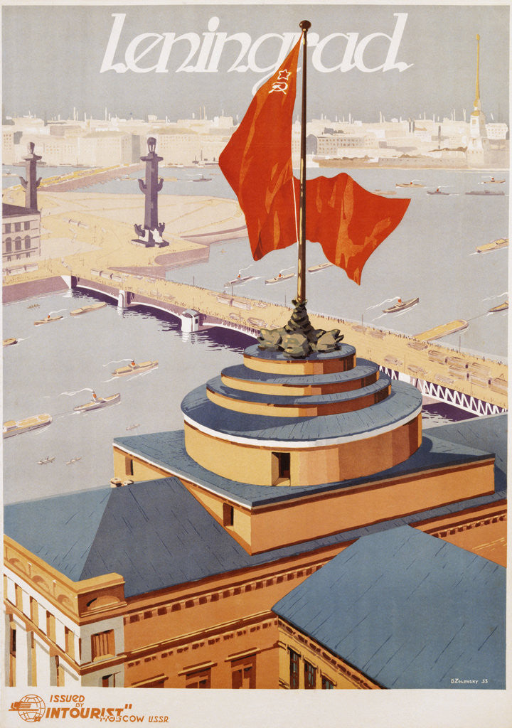 Detail of Leningrad Travel Poster by B. Zelensky