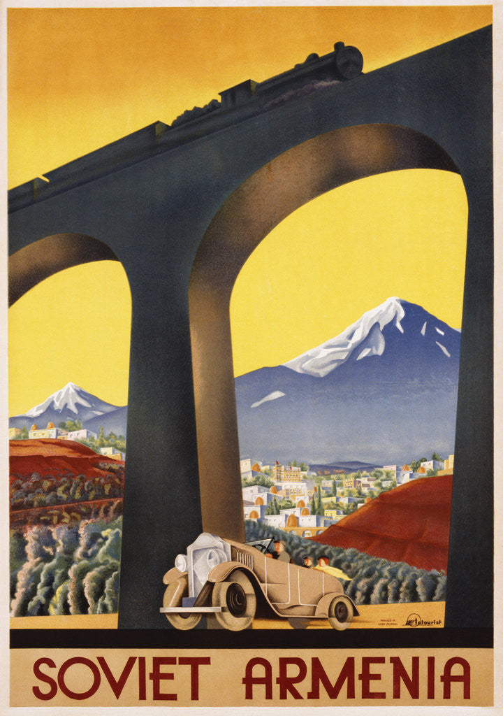 Detail of Soviet Armenia Poster by Corbis