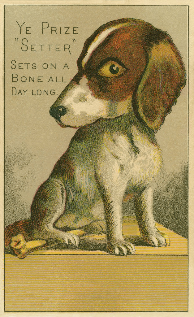Detail of Ye Prize Setter Trade Card by Corbis