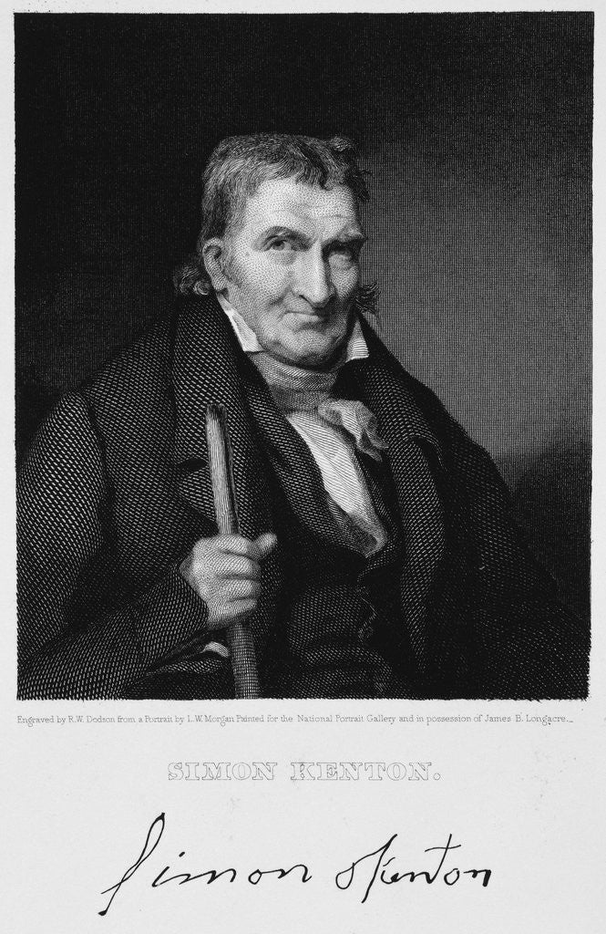 Detail of Simon Kenton by Richard W. Dodson