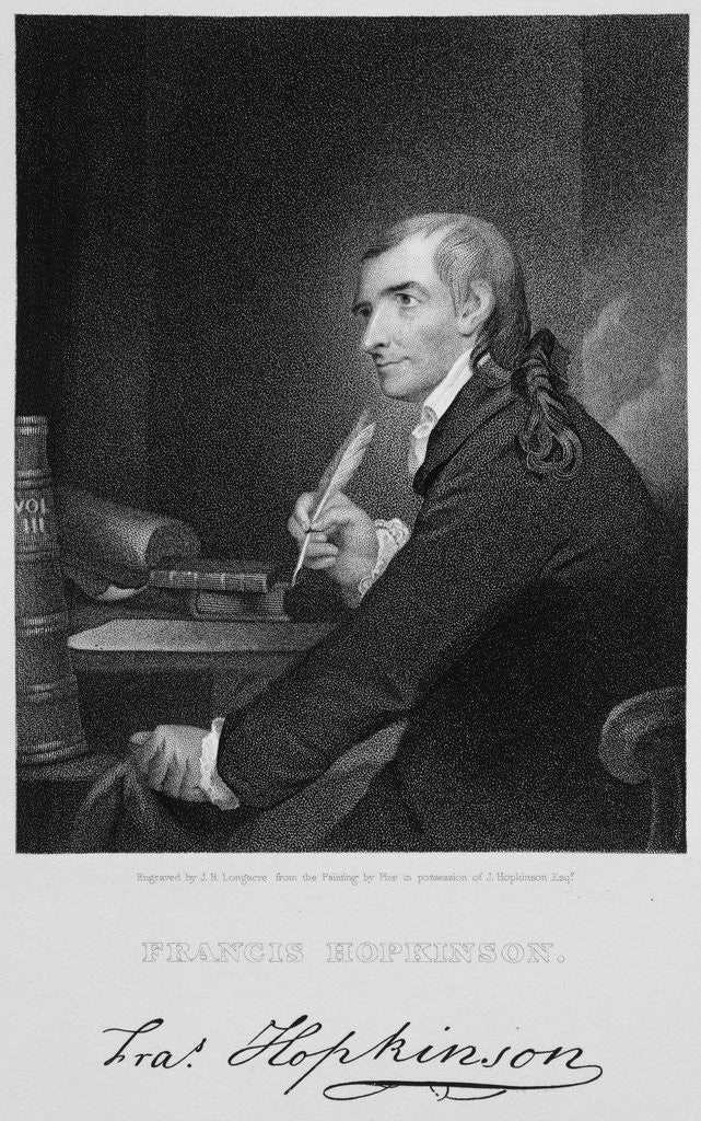 Detail of Francis Hopkinson by John Francis Eugene Prud'homme