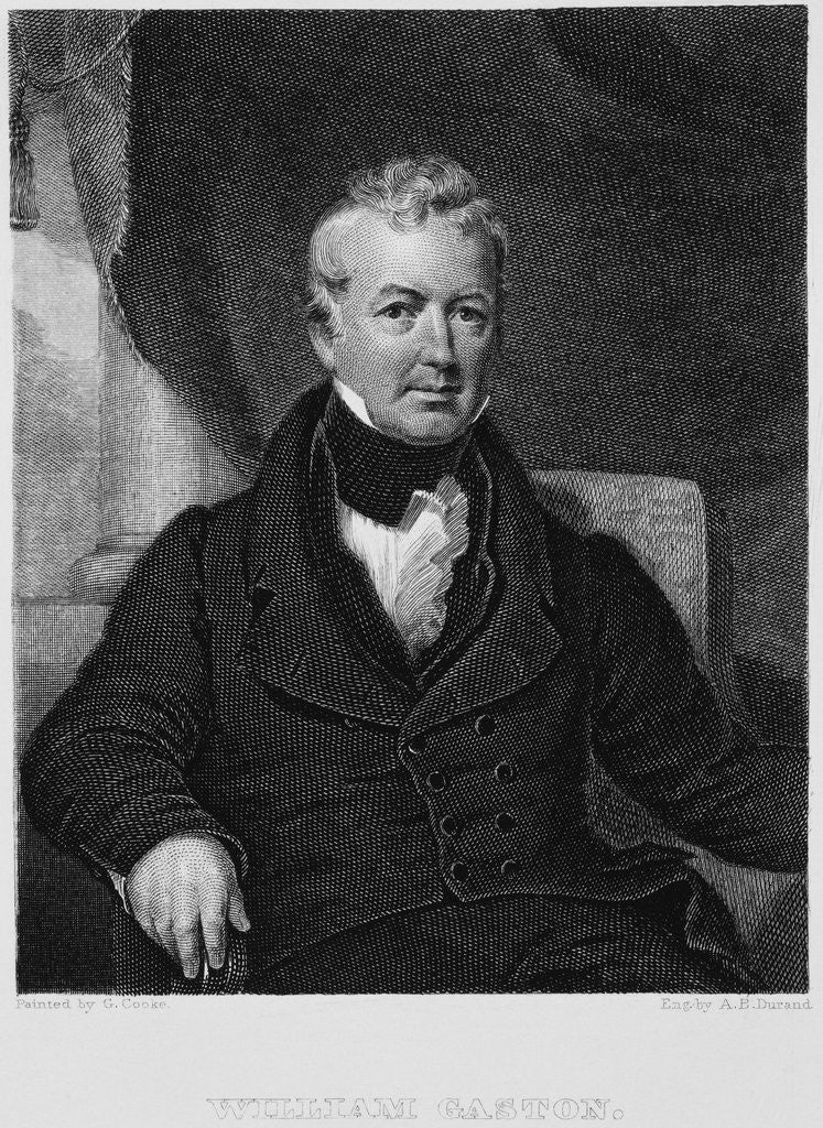 Detail of William Gaston by Asher Brown Durand