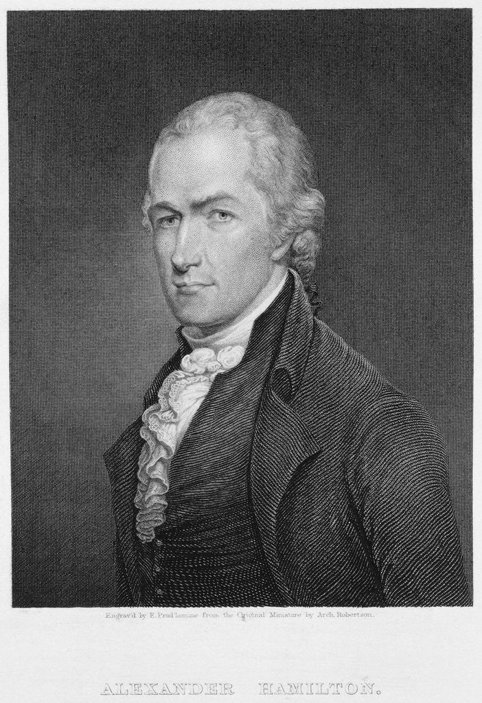 Detail of Alexander Hamilton by John Francis Eugene Prud'homme