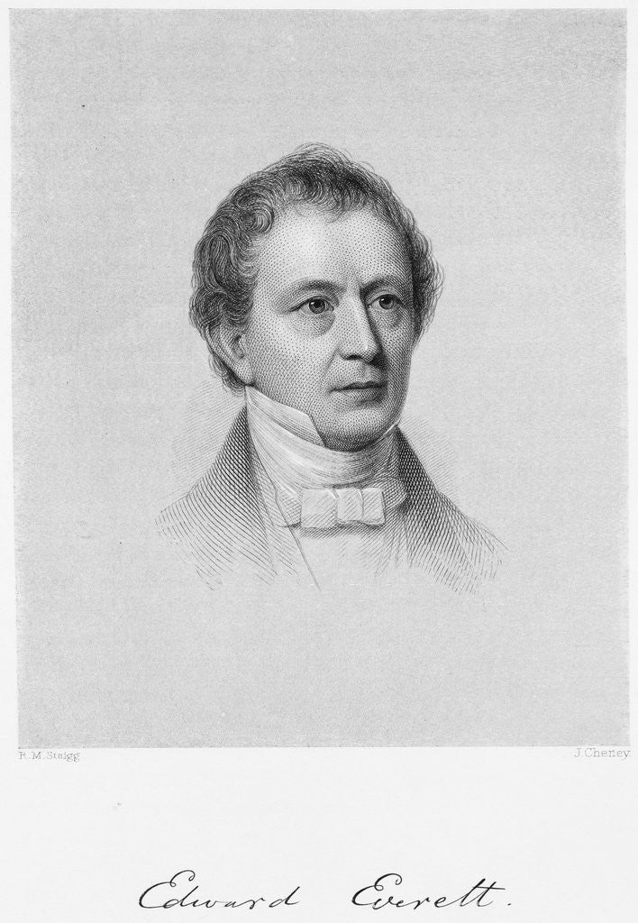Detail of Edward Everett by Richard Morrell Staigg