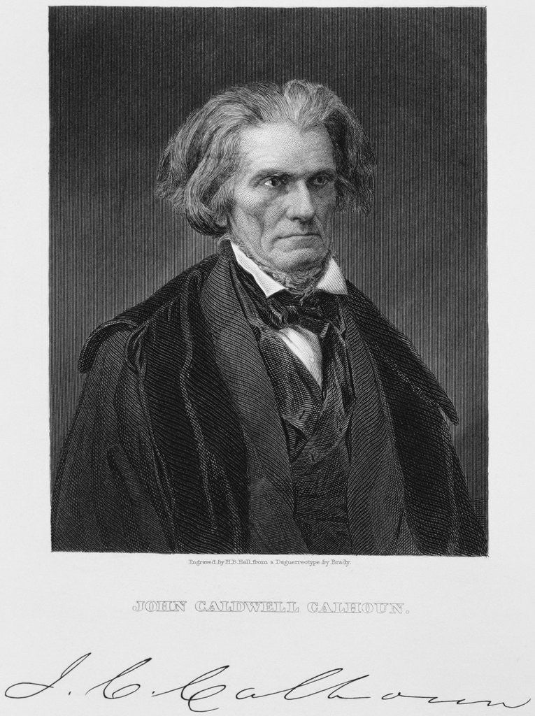 Detail of John Caldwell Calhoun by Henry Bryan Hall