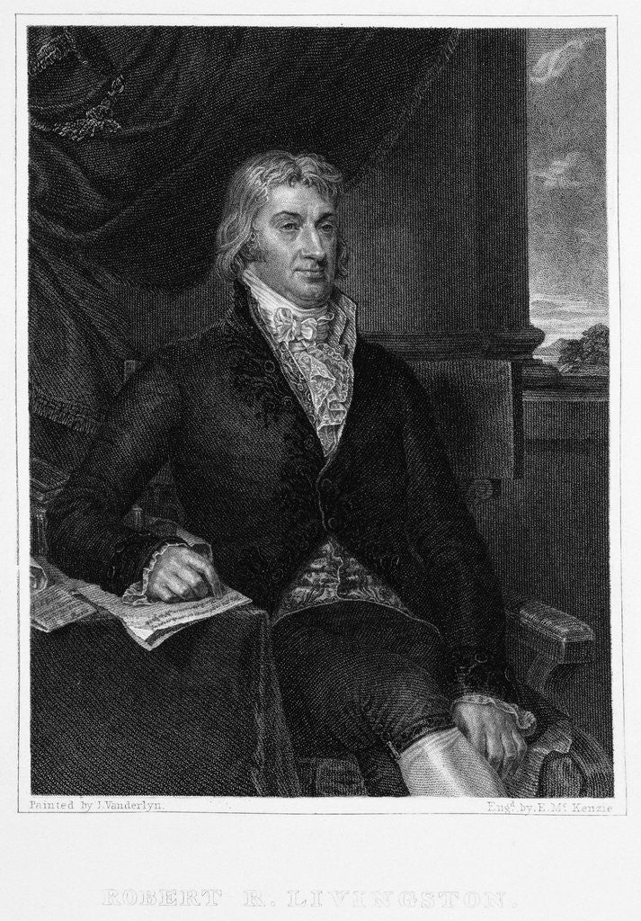 Detail of Robert R. Livingston by E. Mackenzie