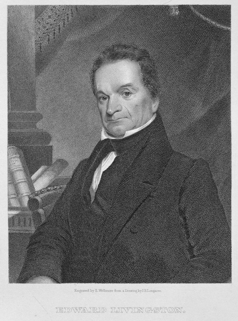 Detail of Edward Livingston by Edward Wellmore