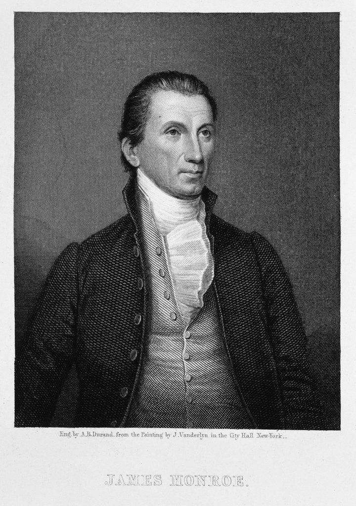 Detail of James Monroe by Asher Brown Durand