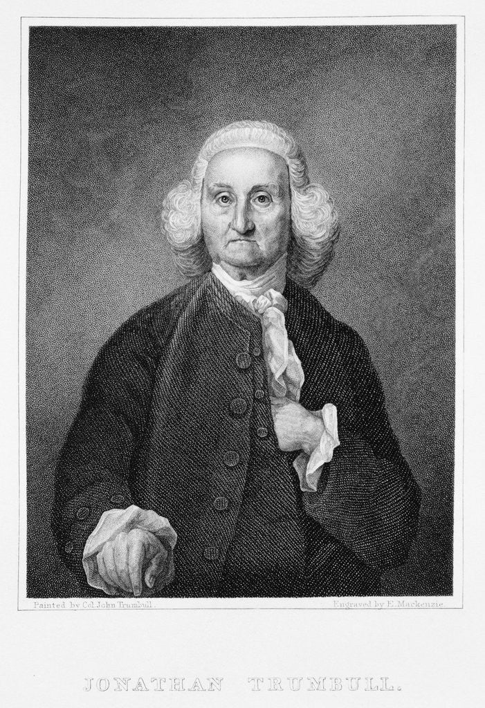 Detail of Johnathon Trumbull by E. Mackenzie