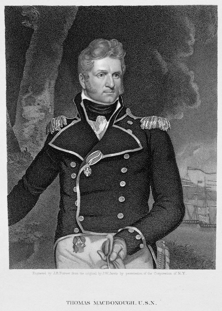Detail of Lieutenant Thomas MacDonough by John B. Forrest