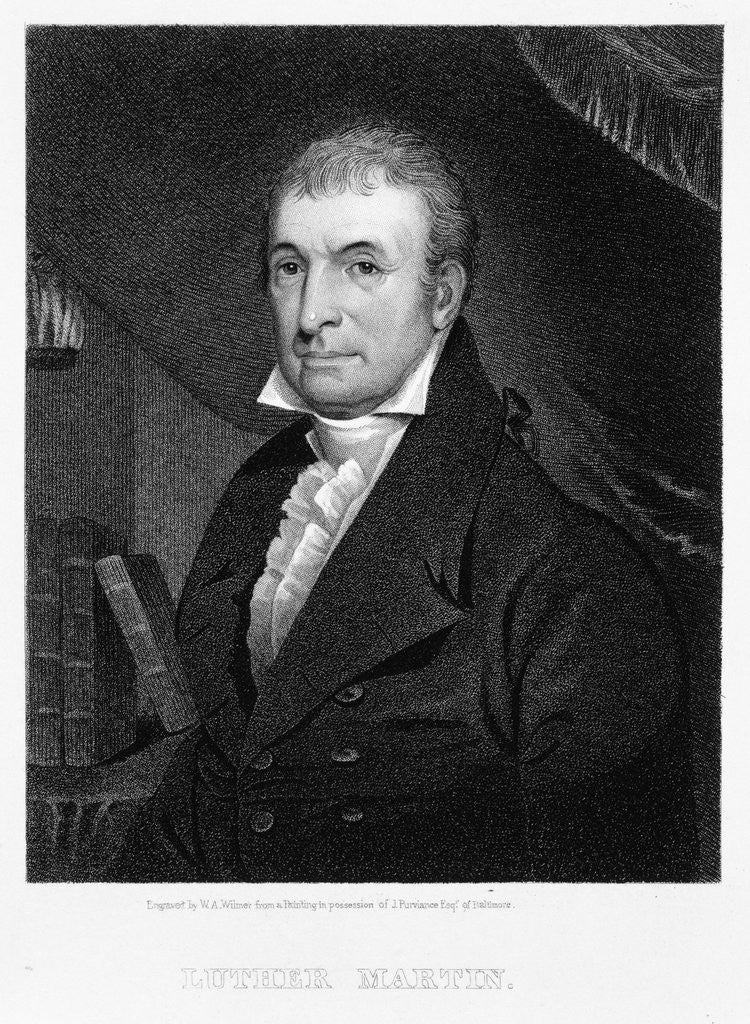 Detail of Luther Martin by William A. Wilmer