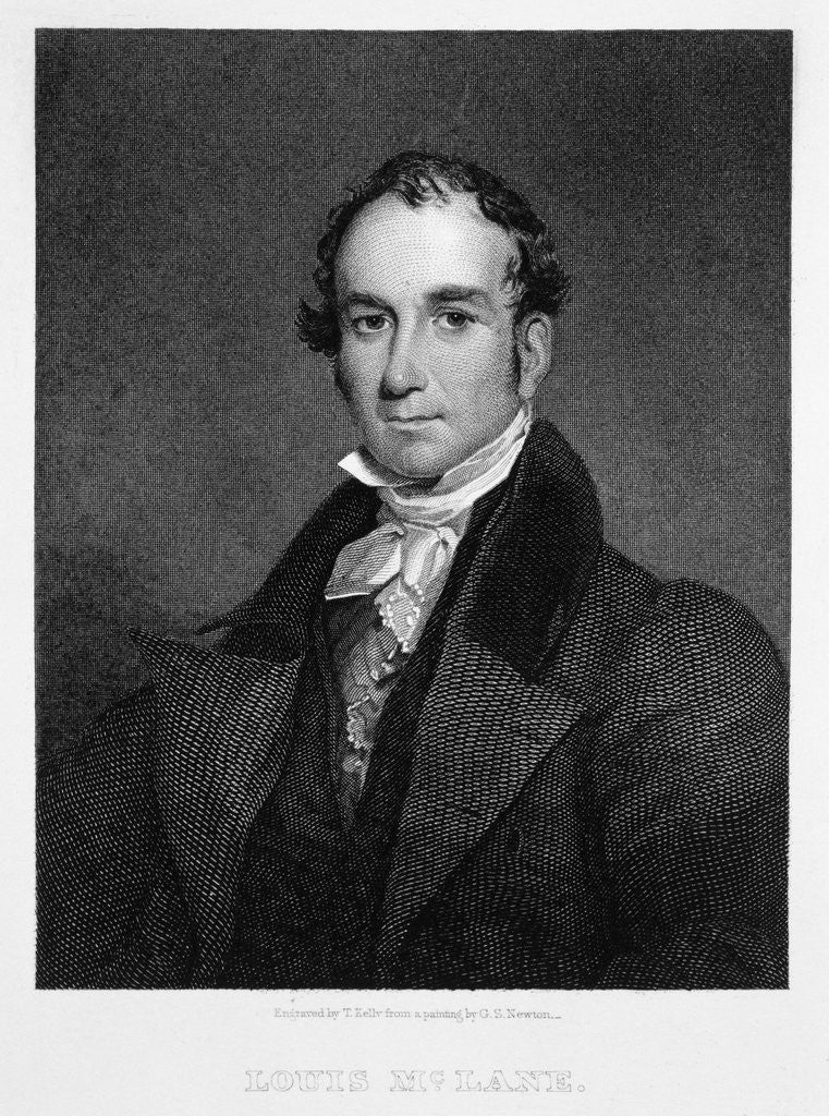 Detail of Louis McLane by Thomas Kelly