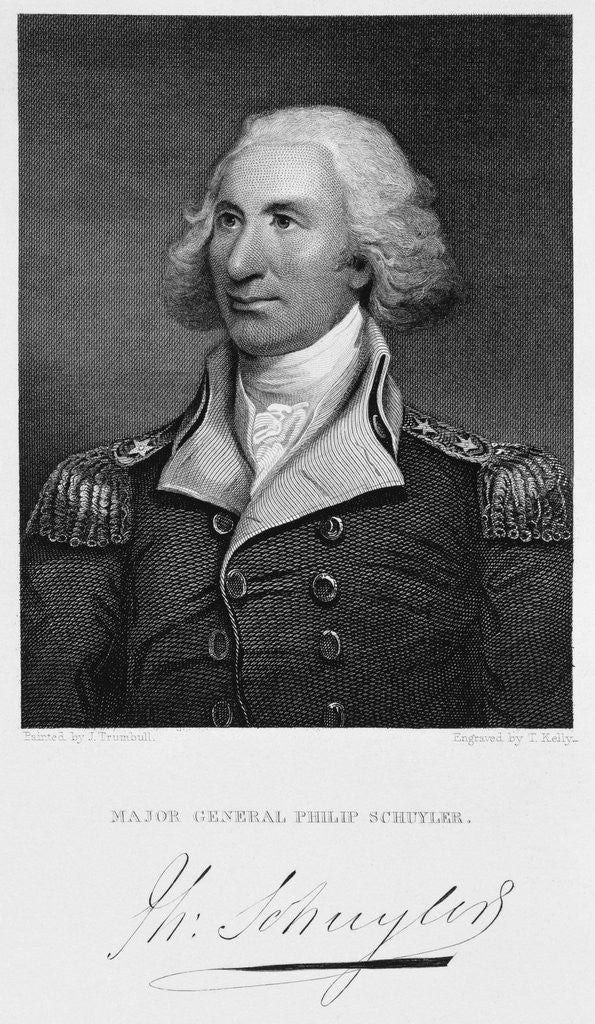 Detail of Major General Philip Schuyler by Thomas Kelly