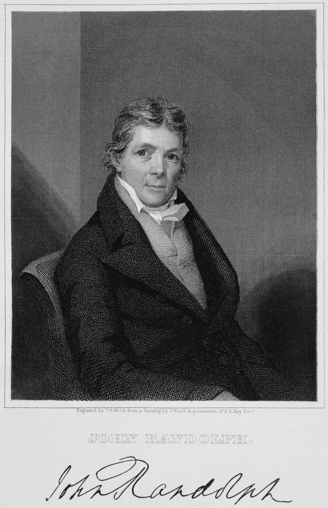 Detail of John Randolph by Thomas B. Welch