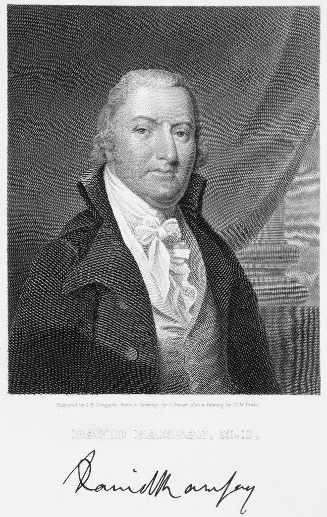 Detail of David Ramsay by James Barton Longacre