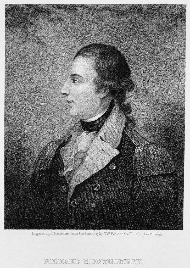 Detail of Richard Montgomery by E. Mackenzie