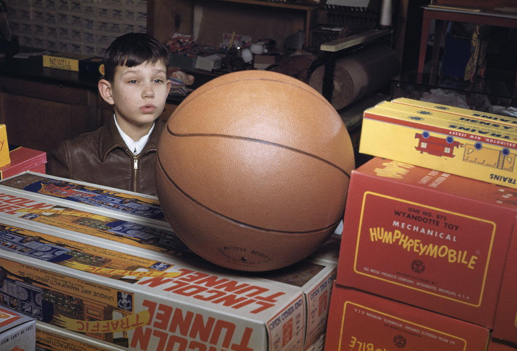 Detail of Boy Longing for Basketball by Anonymous