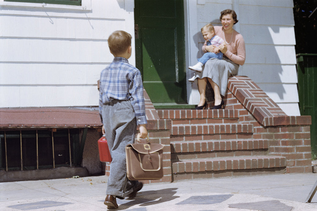 Detail of Boy Returning from School by Anonymous