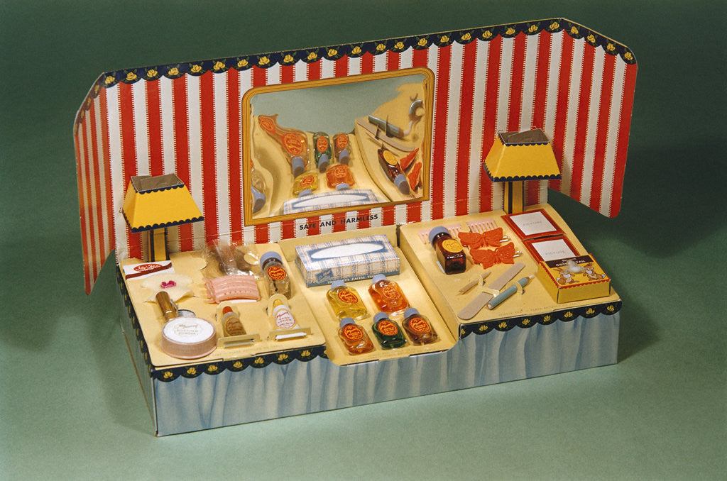 Detail of Girls' Toy Cosmetics Set by Corbis
