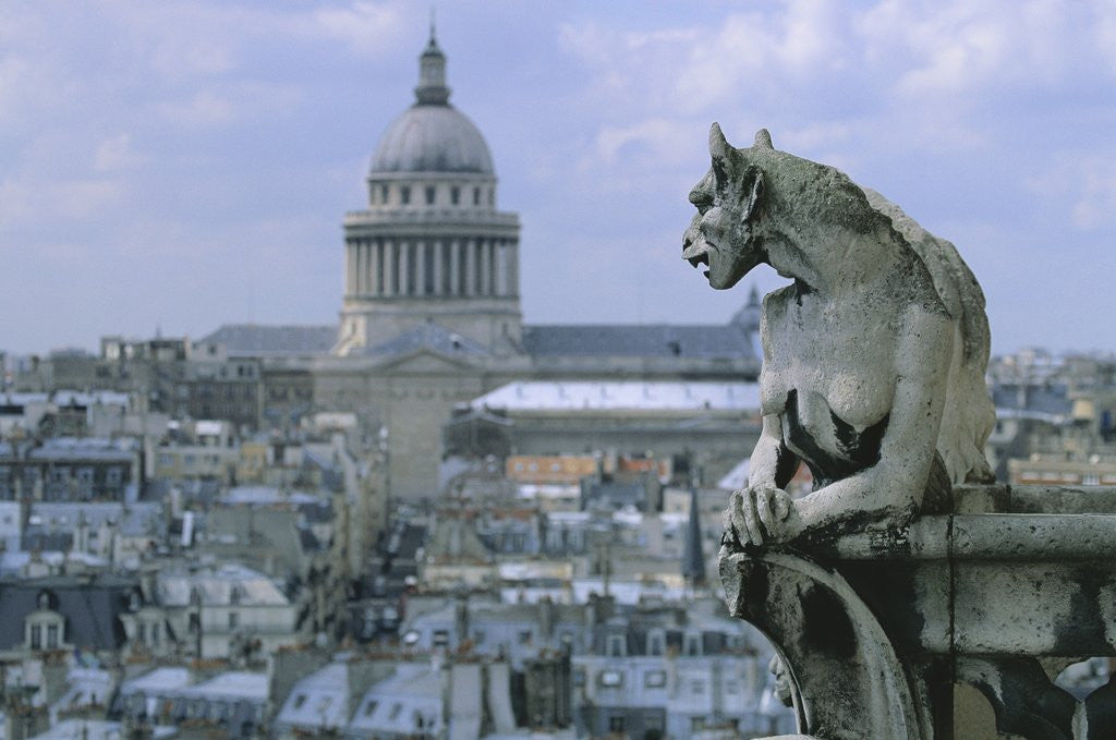 Detail of Gargoyle Looking Toward the Pantheon by Anonymous