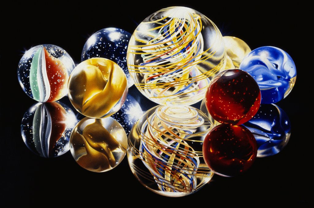 Detail of Marbles XII by Charles Bell