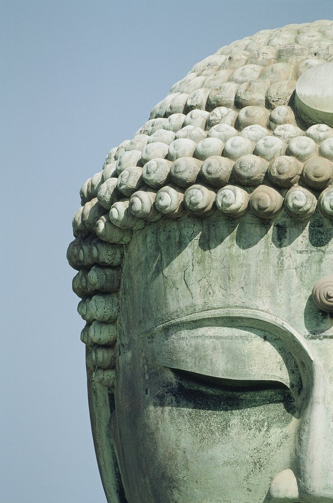 Detail of Detail of the Face of the Great Buddha of Kamakura by Anonymous