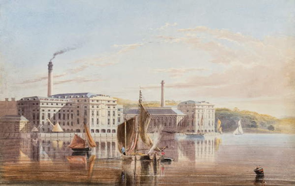 Detail of The Royal William Victualling Yard, Stonehouse, c.1840 by English School