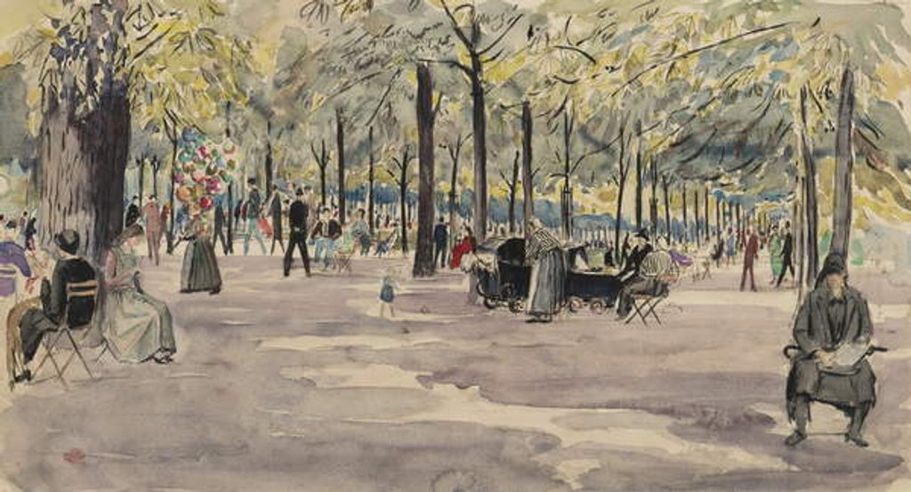 The Tuileries Gardens, Paris, c.1925 by Job Nixon