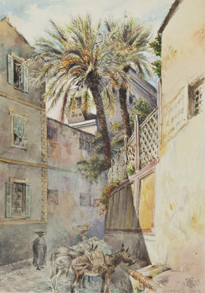Detail of San Remo, 15th January 1878 by George Douglas Tinling