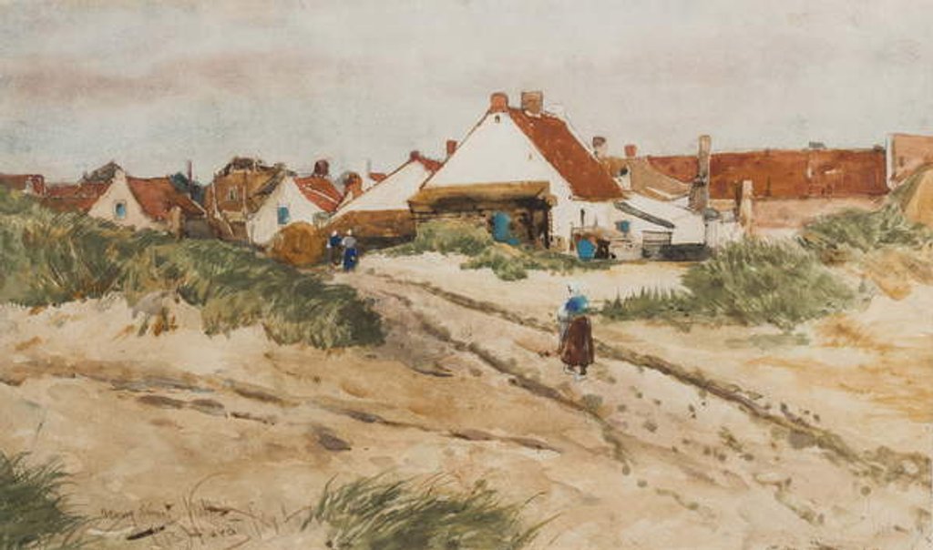 Detail of Nearing Sunset, Katwijk, Holland, 1894 by Thomas Bush Hardy