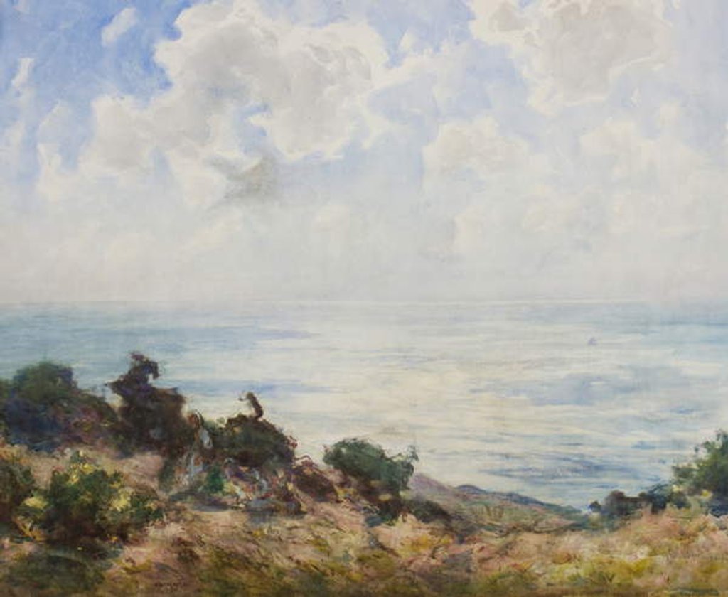 Detail of East Hill, Hastings - early morning by Thomas William Morley