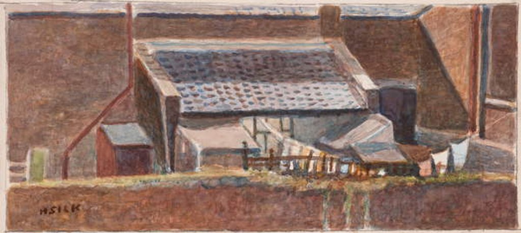 Detail of Rounton Road lean-to, c.1930 by Henry Silk