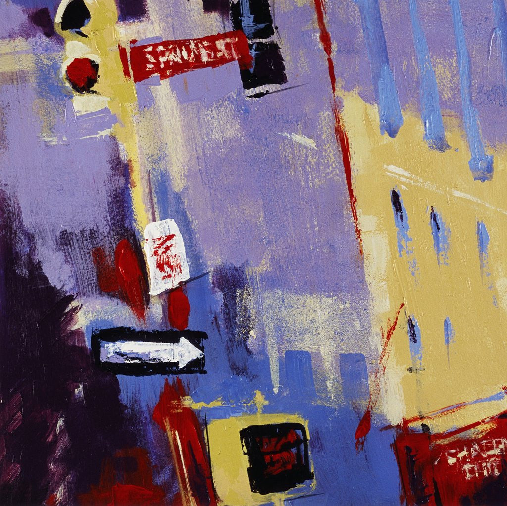 Detail of Spring Street Signage by Patti Mollica