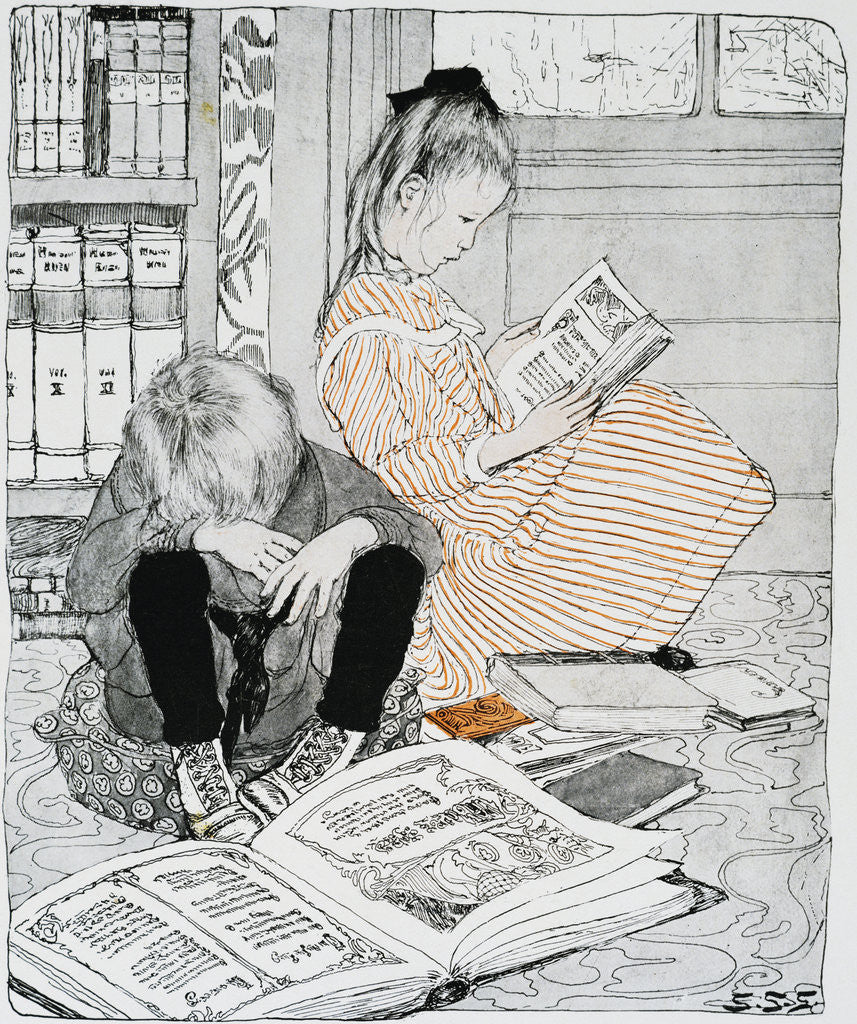 Detail of Childhood Book Illustration by Sarah Stilwell Weber