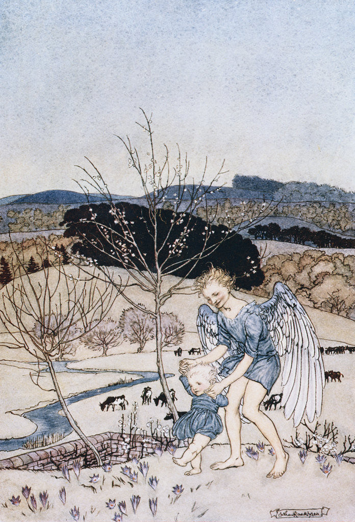 Detail of Springtide of Life by Arthur Rackham