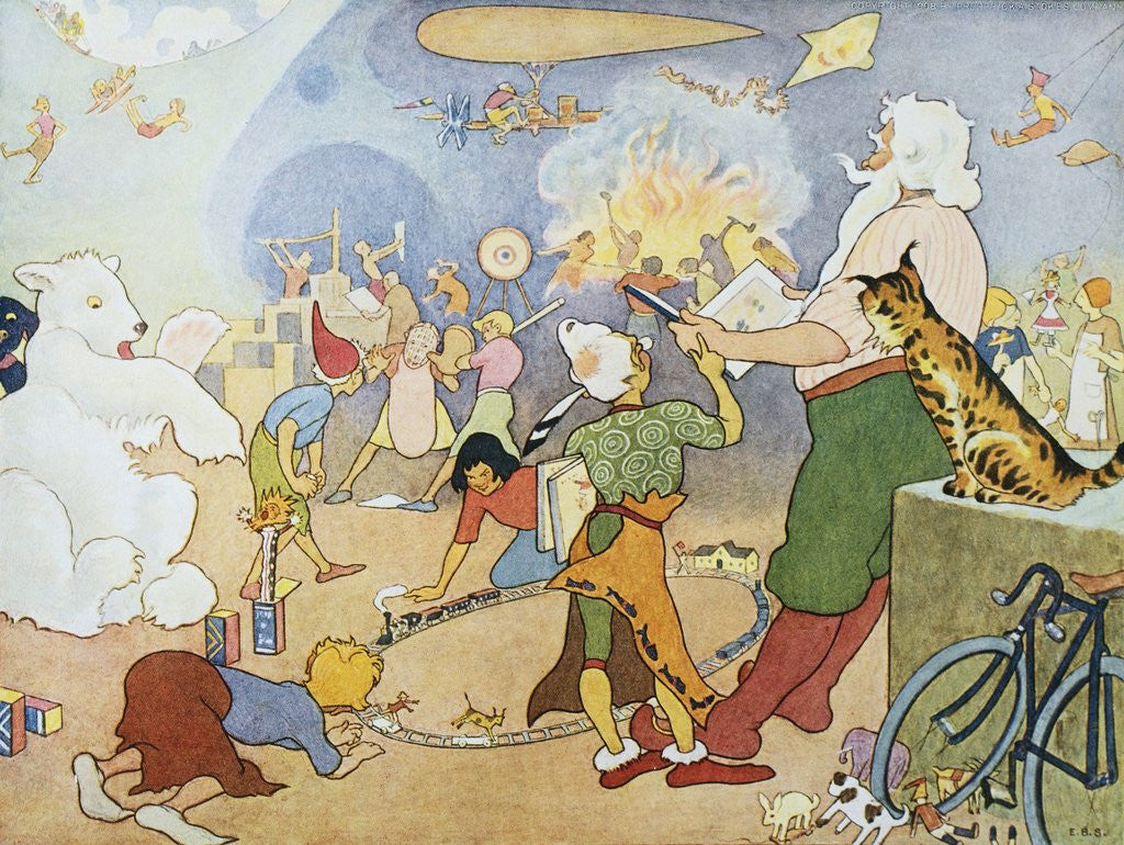 Detail of Santa Claus and All About Him by E. Boyd Smith