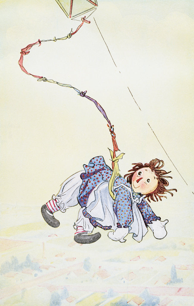 Detail of Raggedy Ann Stories: Raggedy Ann Flying by Johnny Gruelle