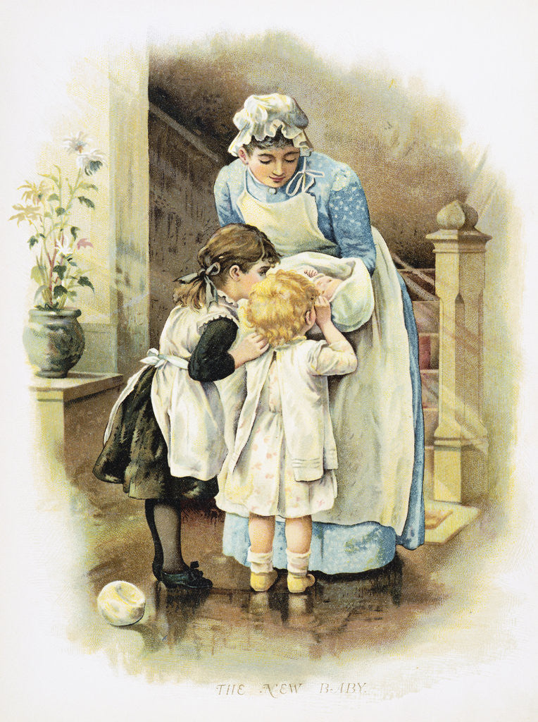 Detail of The New Baby by Harriet M. Bennett