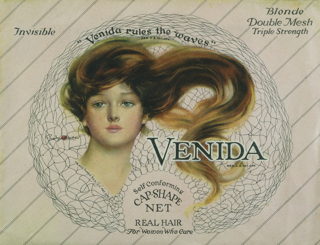 Detail of Venida Self Conforming Cap-Shape Net Advertisement by Anonymous