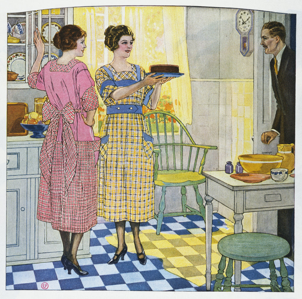 Detail of Advertisement for Mina Taylor Dresses by Anonymous