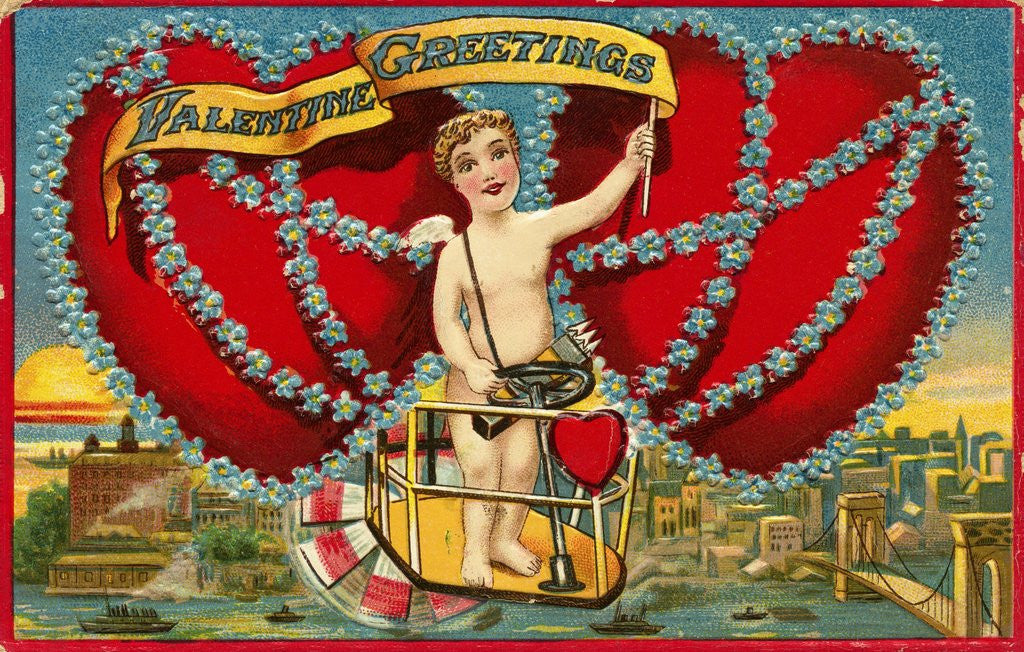 Detail of Valentine Greetings Postcard by Anonymous