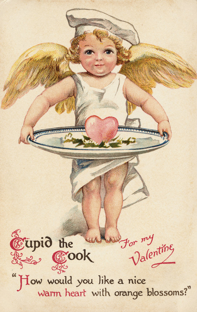 Detail of Cupid the Cook Postcard by Anonymous